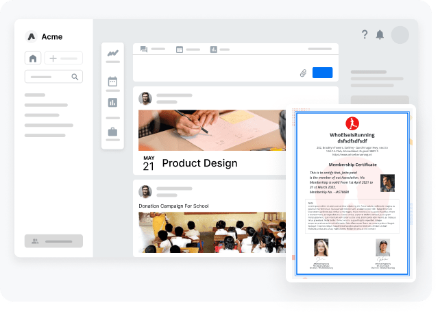 publish membership certificates