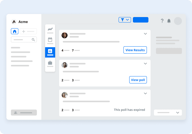 Polls for associations